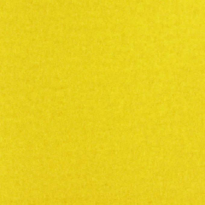 Bright Canary Yellow Velours, Teppichboden für den Messebau.