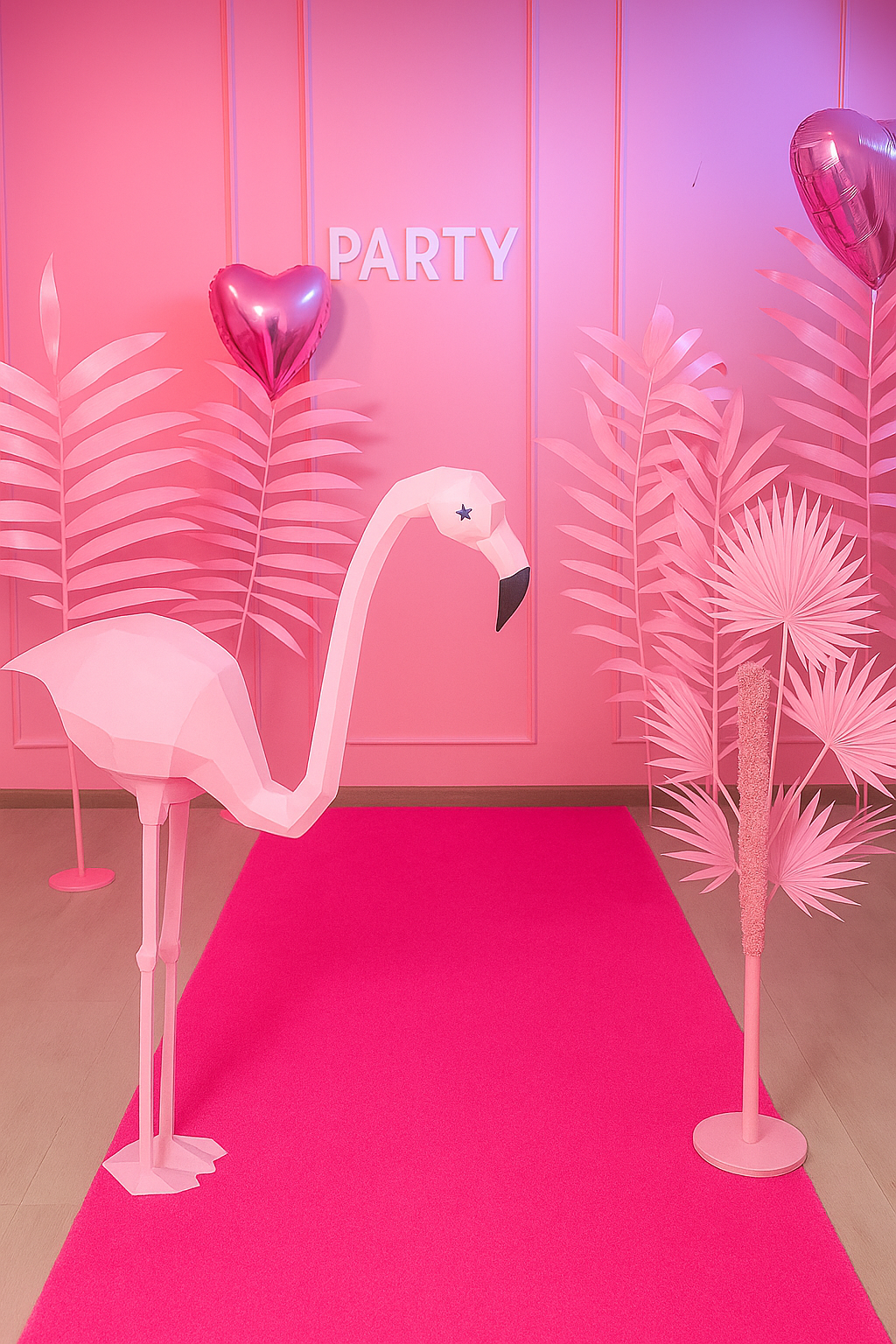 Event- & Hochzeitsteppich – Pink | 1–2 m Breite – Premium Velours Bfl-S1