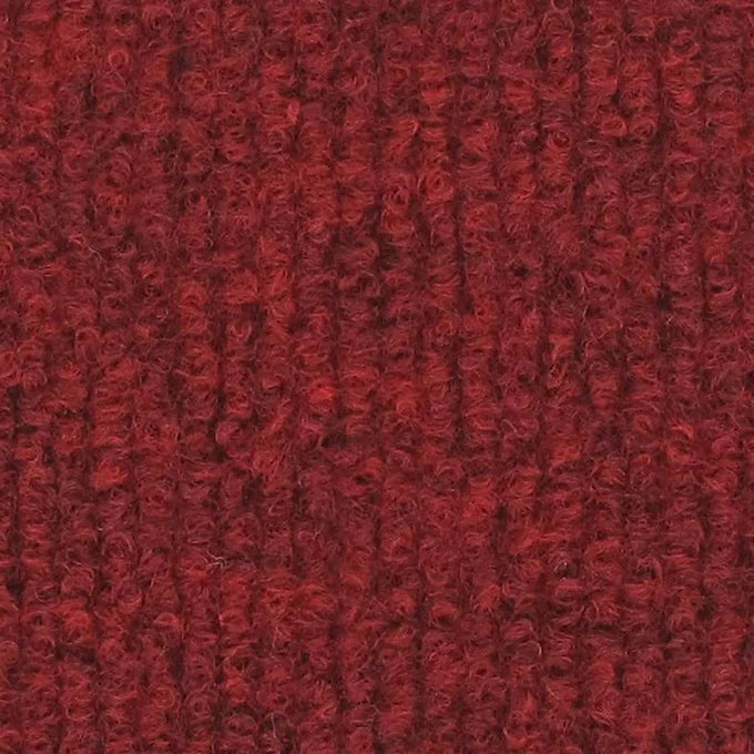 Dark Red Rips, Teppichboden für den Messebau.