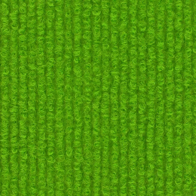 Spring Green Rips, Teppichboden für den Messebau.