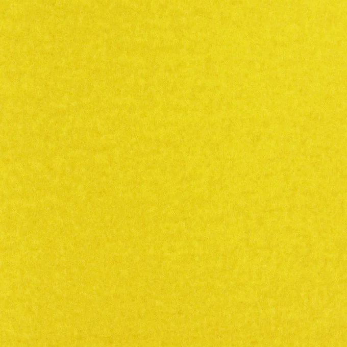 Bright Canary Yellow Velours, Teppichboden für den Messebau.