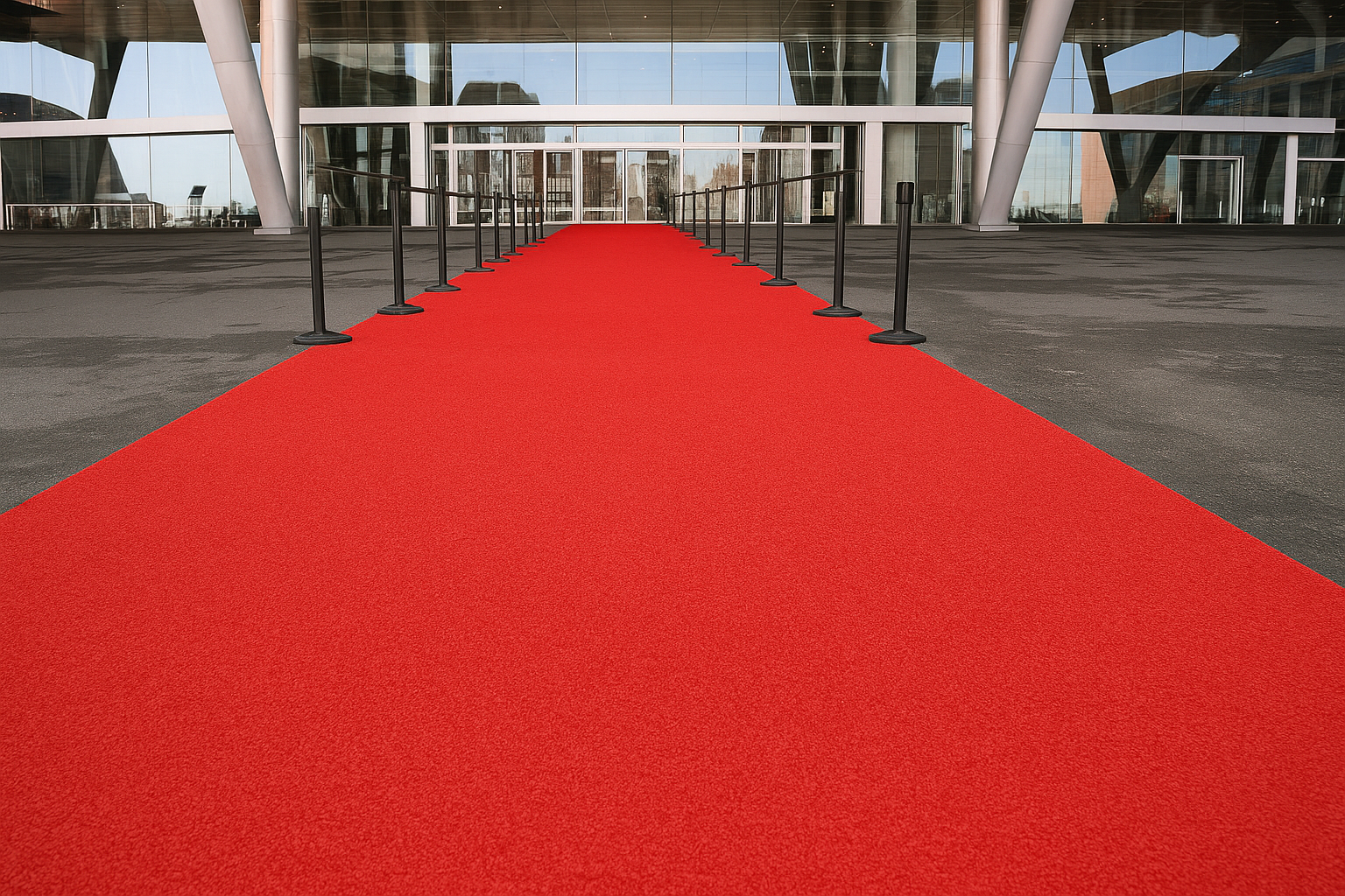 VETO Classic Red – Event- & Hochzeitsteppich | Premium Velour Bfl-S1