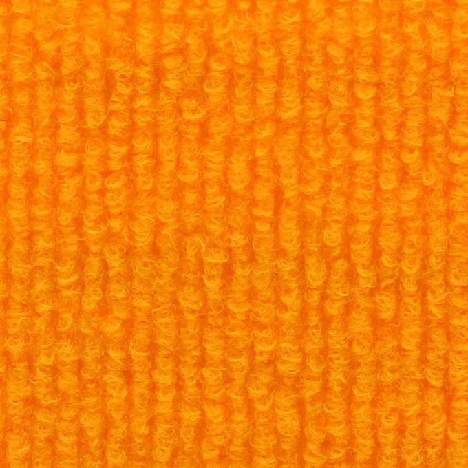 Light Orange Rips, Teppichboden für den Messebau.