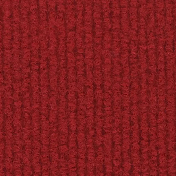 Richelieu Red Rips, Teppichboden für den Messebau. 