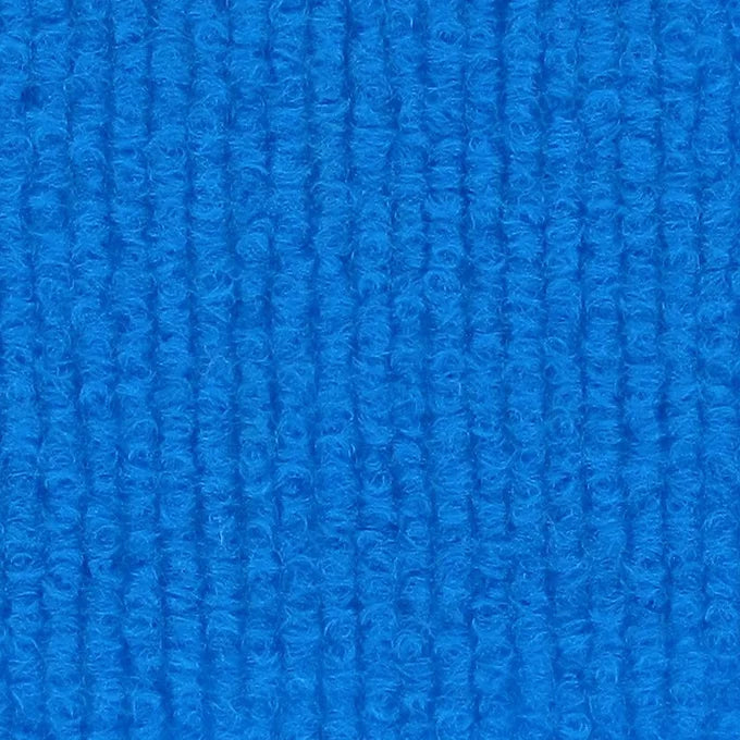 Sky Blue Rips, Teppichboden für den Messebau.